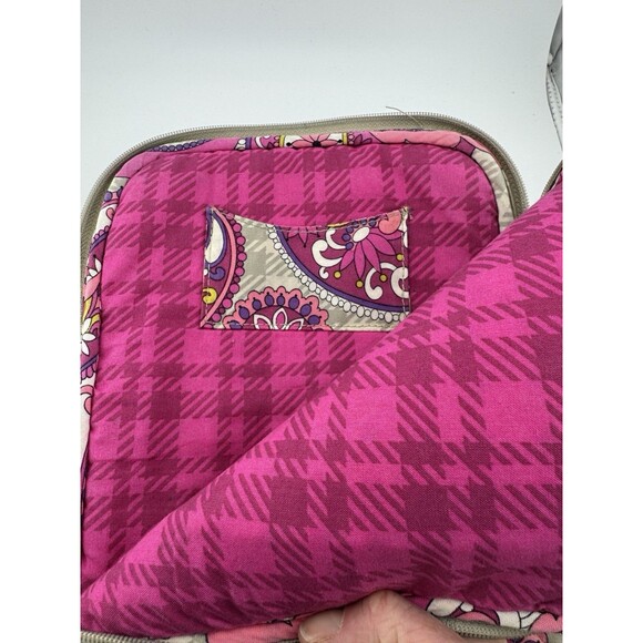 Vera Bradley E-reader/iPad sleeve Paisley meets Plaid retired pattern - Picture 5 of 6